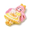 Cartoon Girls Opaque Resin Decoden Cabochons RESI-S392-06A-06-2