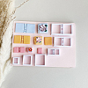 6Pcs Plastic Clay Pressed Molds DIY-SC0031-27-4