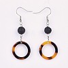 Cellulose Acetate(Resin) Dangle Earring EJEW-JE03159-04-1
