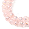 Plating Natural Selenite Beads Strands G-G120-A01-02-02-2