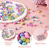 800Pcs 8 Colors Opaque Acrylic Beads MACR-PJ0001-05-5