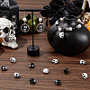 160Pcs 2 Colors Opaque Acrylic Beads MACR-SC0001-65-4
