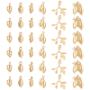 BENECREAT 36Pcs 6 Styles Brass Charms KK-BC0010-07-1