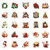 50Pcs Christmas Eve Theme Cartoon Paper Stickers X-DIY-P085-11-5