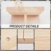 6-Slot Rectangle Slant Back Wood Ring Display Stands RDIS-WH0018-03-5