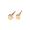 Brass Stud Earrings for Women EJEW-G441-05B-G-4