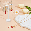 8Pcs 2 Styles Brass Enamel Pendants KK-PH0012-72-4