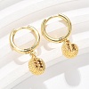 Brass Cubic Zirconia Hoop Earrings EJEW-Q015-01G-D-5