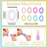 700Pcs Opaque Acrylic Linking Rings MACR-TA0002-86-4
