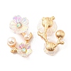 Zinc Alloy Cabochons FIND-C035-01G-02-1