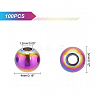DICOSMETIC Rack Plating Rainbow Color 304 Stainless Steel Beads STAS-DC0007-52-4