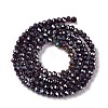 Baking Electroplate Glass Beads Strands X1-DGLA-A039-J2MM-B22-2