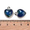 Alloy Glass Blue Pendants PALLOY-U003-07P-3