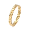 Valentine's Day 304 Stainless Steel Heart Open Hinged Cuff Bangles for Women SA-CBA7A40-07G-4