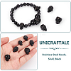 6Pcs 3 Styles 304 Stainless Steel Beads STAS-UN0059-60-4