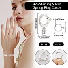 8Pcs 925 Sterling Silver Spring Ring Clasps STER-CN0001-33A-2