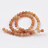 Natural Red Aventurine Beads Strands X-GSR6mmC023-2