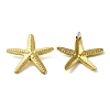 304 Stainless Steel Irregular Exaggerated Starfish Stud Earrings EJEW-U001-03G-02-1