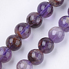 Natural Purple Lodolite Quartz Beads Strands G-S333-10mm-030-1