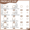 200Pcs 16 Styles Wood Sheets WOOD-PH0003-95-2