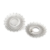 304 Stainless Steel Flower Stud Earrings for Women EJEW-U022-09P-4