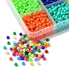120G 15 Colors Opaque Acrylic Beads SACR-FS0001-28-3