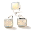 Opalite Adjustable Rings RJEW-H240-01S-25-1