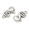 Brass S-Shaped Swirl Lobster Clasp for Jewelry Making KK-CBA5585-05P-2