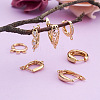 Fashewelry 14Pcs 7 Styles Brass Hoop Earrings KK-FW0001-07-4