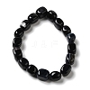 Natural Black Agate Beads Strands G-H295-A01-04-3
