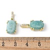 Natural Amazonite Pendants KK-F892-31G-01-3