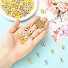 200Pcs Electroplated Plastic Charms KY-YW0002-35G-4