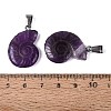 Natural Amethyst Pendants G-Q601-45E-3