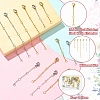 2 Bags 2 Colors 316 Surgical Stainless Steel Chain Extender STAS-CJ0002-82-3