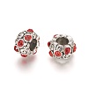 Vintage Alloy Grade A Rhinestone European Beads RB-J504-28AS-3