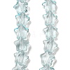 Baking Paint Transparent Glass Beads Strands X1-DGLA-A07-T8mm-KD04-1