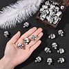 50Pcs Plating Acrylic Beads PACR-YW0001-36-5