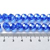 Electroplate Glass Bead Strands EGLA-R015-8mm-6-5