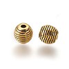 Tibetan Style Alloy Beehive Beads LS-PALLOY-6662-AG-NR-2