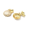Brass Enamel Pearl Pendants KK-G533-16G-01-2