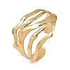 304 Stainless Steel Cuff Bangles for Women BJEW-G757-03G-4