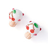 2Pcs Handmade Lampwork Bumpy Beads LAMP-TA0002-51A-2