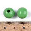 Spray Painted Round Natural Schima Wood Beads WOOD-A018-12mm-08-3