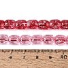Transparent Crackle Glass Beads Strands GLAA-Q108-04A-08-4