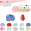 60Pcs 10 Colors Spray Painted Glass Beads GLAA-FS0002-05-5