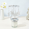 430 and 201 Stainless Steel Rotating Candlestick Tealight Candle Holder DJEW-WH0039-24P-4