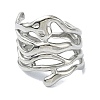 304 Stainless Steel Cuff Rings RJEW-M019-44P-2