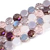 Electroplate Glass Beads Strands X-EGLA-N022-03A-A02-1