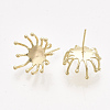 Brass Stud Earring Findings KK-T038-582G-NF-1