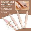 Olycraft 14Pcs 2 Style Wooden Rolling Pin AJEW-OC0002-68-4